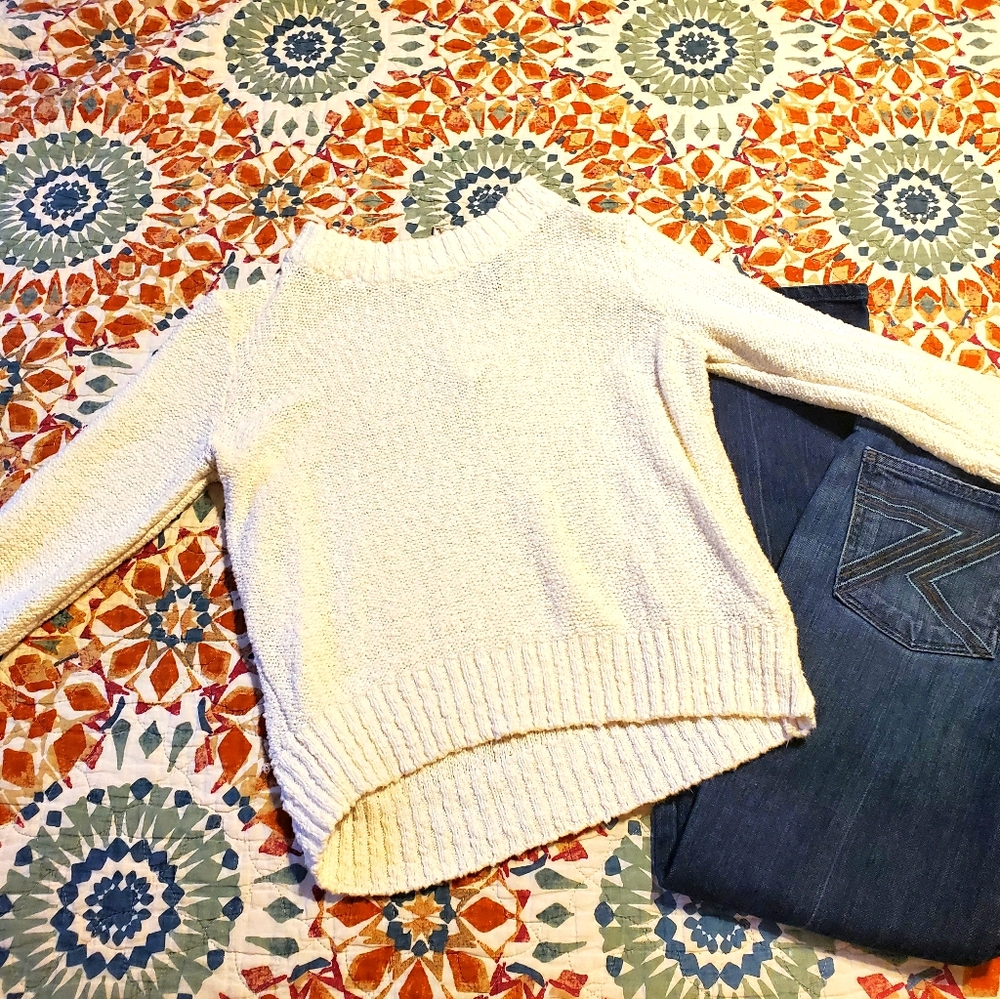 Cream sweater